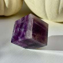 Load image into Gallery viewer, Large Purple Fluorite Cube *please read*