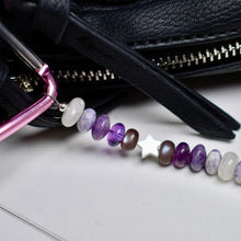 Load image into Gallery viewer, Lovers Gemstone Purse Charm or Keychain