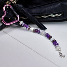 Load image into Gallery viewer, Lovers Gemstone Purse Charm or Keychain