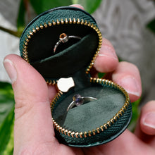 Load image into Gallery viewer, Green Brushed Leatherette Ring Keeper Keychain