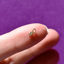 Load image into Gallery viewer, Solitaire Diamond Charm in 14kt Solid Gold