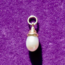 Load image into Gallery viewer, 14kt Solid Gold Drop Pearl Pendant