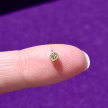 Load image into Gallery viewer, Solitaire Diamond Charm in 14kt Solid Gold