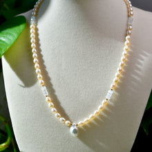 Load image into Gallery viewer, Divinity - Pearl and Moonstone Necklace