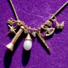 Load image into Gallery viewer, Solitaire Diamond Charm in 14kt Solid Gold