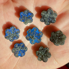 Load image into Gallery viewer, Midnight Blue Flash Labradorite Snowflakes