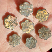 Load image into Gallery viewer, Peachy and Pink Flash Labradorite Snowflakes