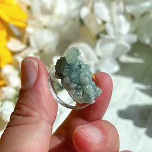 Load image into Gallery viewer, Fluorapophyllite coated Prehnite