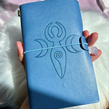 Load image into Gallery viewer, Blue Leather Notebooks