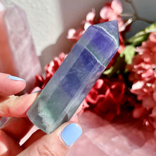 Load image into Gallery viewer, Purple and Green Fluorite Tower