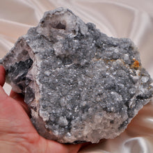 Load image into Gallery viewer, Fluorite covered in Quartz, Barite and Pyrite from Morocco