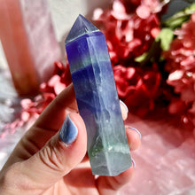Load image into Gallery viewer, Purple and Green Fluorite Tower