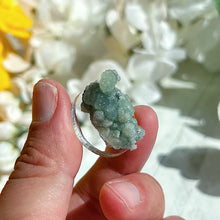 Load image into Gallery viewer, Fluorapophyllite coated Prehnite