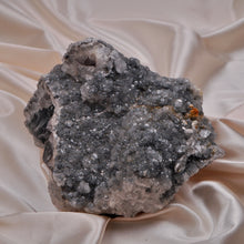 Load image into Gallery viewer, Fluorite covered in Quartz, Barite and Pyrite from Morocco