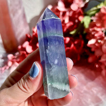Load image into Gallery viewer, Purple and Green Fluorite Tower