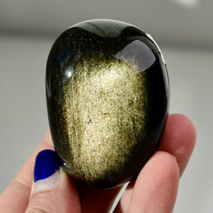 Large Gold Sheen Obsidian Palmstone