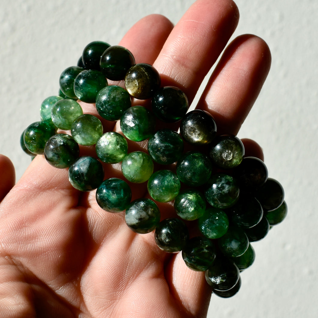 Green Lepidolite Bracelets