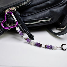 Load image into Gallery viewer, Lovers Gemstone Purse Charm or Keychain
