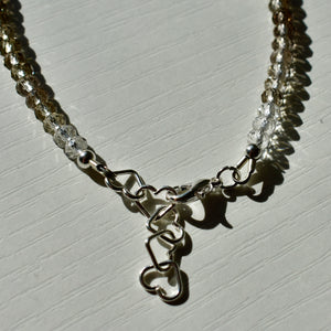 Smoky Quartz Gradient and Freshwater Pearl Bracelet