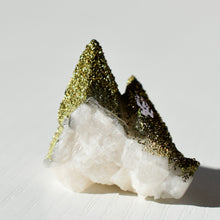 Load image into Gallery viewer, Chalcopyrite on Calcite
