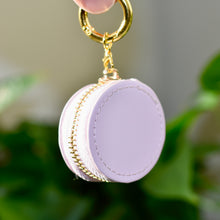 Load image into Gallery viewer, Pink Brushed Leatherette Ring Keeper Keychain
