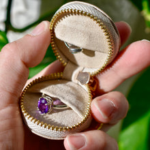 Load image into Gallery viewer, Pink Brushed Leatherette Ring Keeper Keychain
