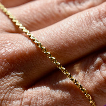 Load image into Gallery viewer, Vintage 8 inch 14kt Solid Gold Bracelet Chain
