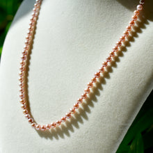 Load image into Gallery viewer, “Peonies in Paris” Hand Knotted Pearl Necklace
