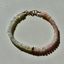 Load image into Gallery viewer, Morganite x Moonstone Bracelet
