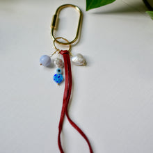 Load image into Gallery viewer, Genuine Freshwater Pearl and Crystal Purse Charm
