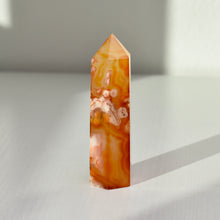 Load image into Gallery viewer, Carnelian and Flower Agate Tower
