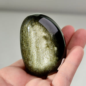 Large Gold Sheen Obsidian Palmstone