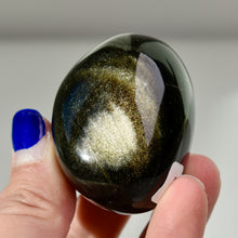 Load image into Gallery viewer, Gold Sheen Obsidian Palmstone
