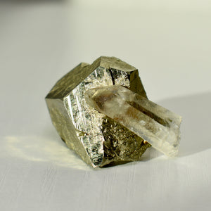 Pyrite with Quartz from Spruce Ridge, Washington