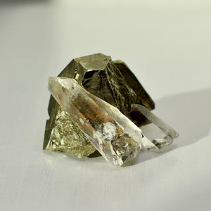 Pyrite with Quartz from Spruce Ridge, Washington