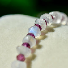 Load image into Gallery viewer, Moonstone and Garnet Bracelet
