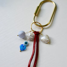 Load image into Gallery viewer, Genuine Freshwater Pearl and Crystal Purse Charm
