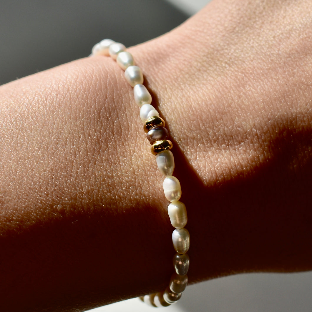 Freshwater Pearl x Gold Fill Bracelet