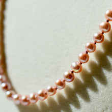 Load image into Gallery viewer, “Peonies in Paris” Hand Knotted Pearl Necklace
