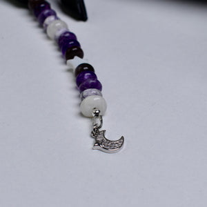 Lovers Gemstone Purse Charm or Keychain