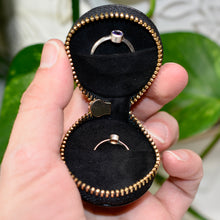 Load image into Gallery viewer, Black Matte Leatherette Ring Keeper Keychain
