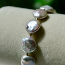 Load image into Gallery viewer, Freshwater Pearl Coin Bracelet
