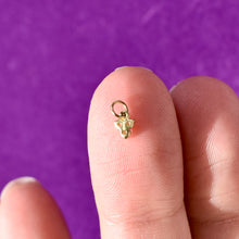 Load image into Gallery viewer, Triple Diamond Charm in 14kt Solid Gold
