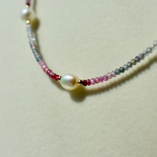 Load image into Gallery viewer, Spinel Ombré with Freshwater Pearl Accents
