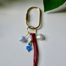 Load image into Gallery viewer, Genuine Freshwater Pearl and Crystal Purse Charm
