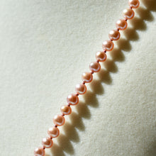 Load image into Gallery viewer, “Peonies in Paris” Hand Knotted Pearl Necklace
