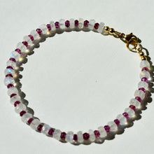 Load image into Gallery viewer, Moonstone and Garnet Bracelet
