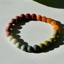 Load image into Gallery viewer, Rainbow Bracelets - Alaskan Agate and Yellow Burmese Jade
