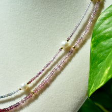 Load image into Gallery viewer, Spinel Ombré with Freshwater Pearl Accents
