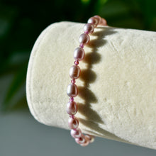 Load image into Gallery viewer, Lilac Pearls x Garnet Bracelet
